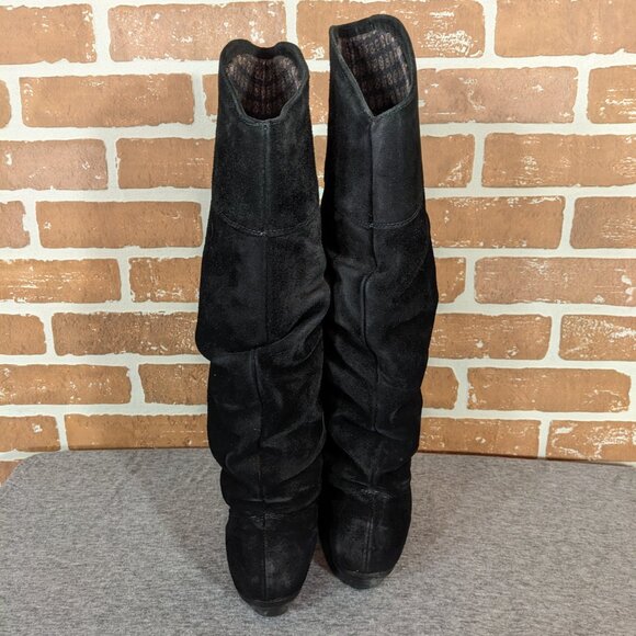 Black Suede Boots - Picture 4 of 8